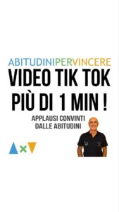 VIDEO TIK TOK PIÙ DI 1 MIN. Applausi convinti dalle "ABITUDINI.