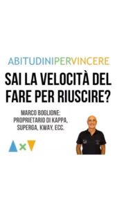 SAI LA VELOCITÀ DEL FARE PER RIUSCIRE?